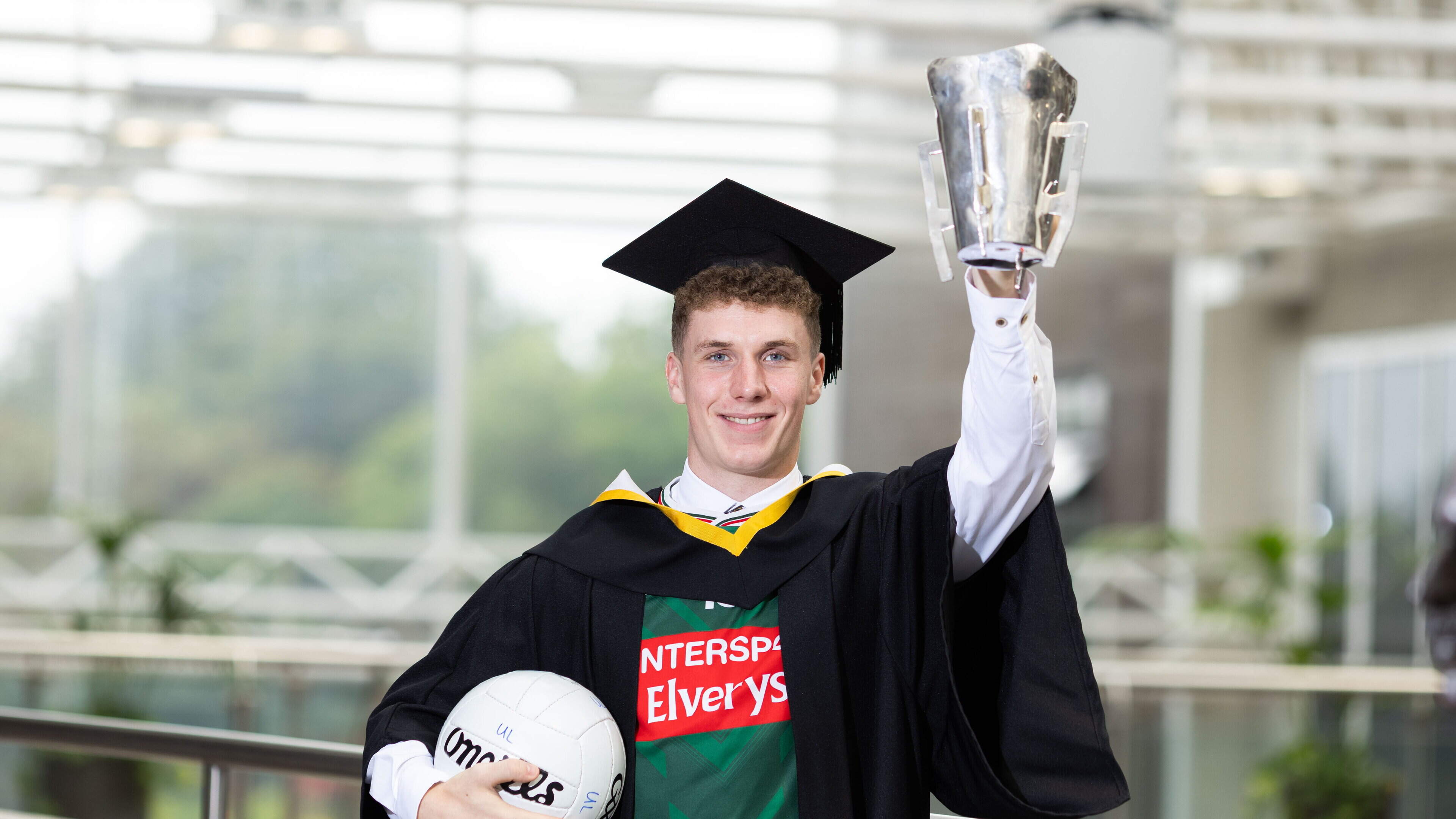 All-Ireland winning footballer Cian McHale graduates from the University of Limerick